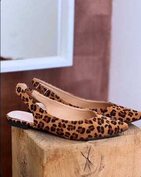 Sapatos baixos leopardo